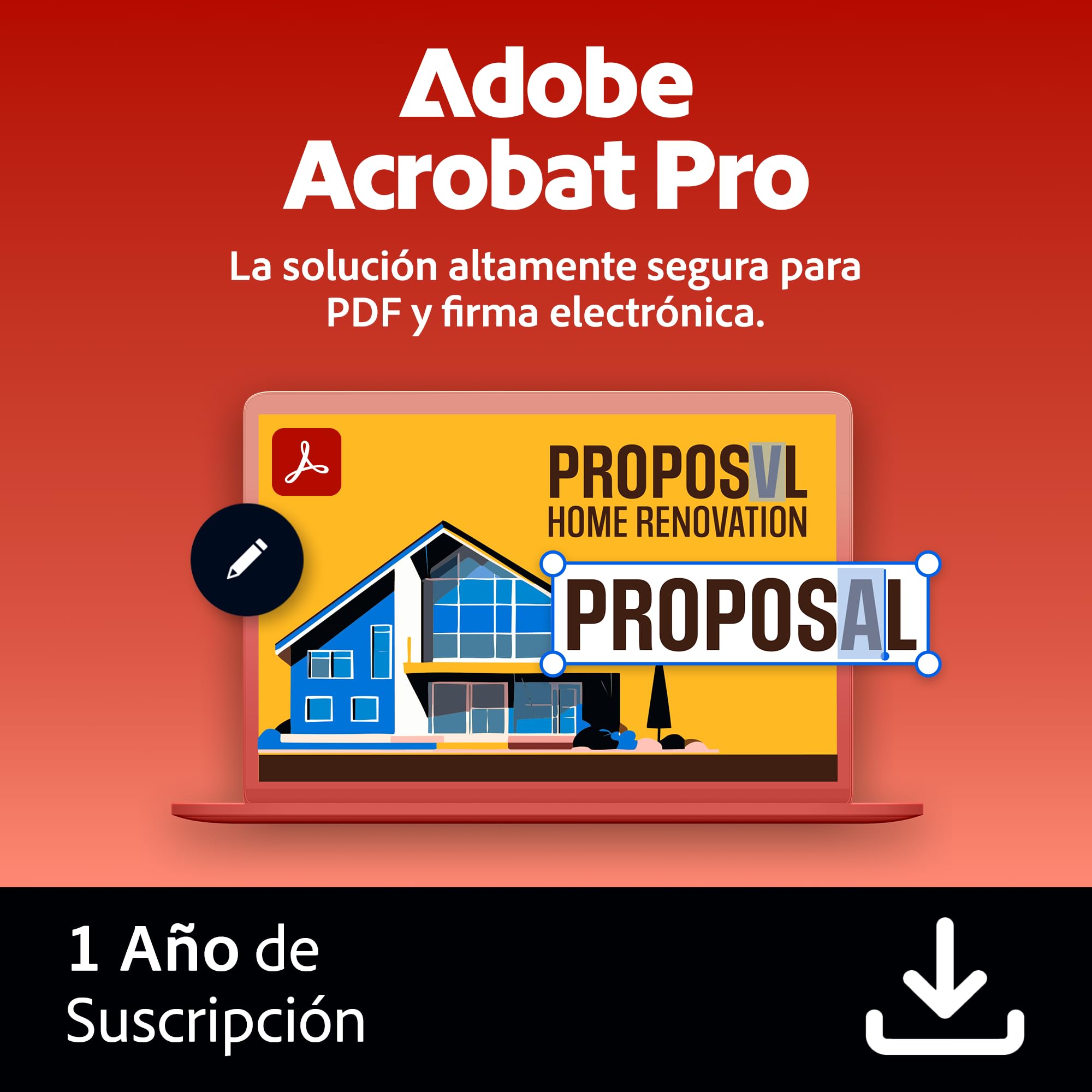 Adobe Acrobat Pro | 1 Año | PC/Mac |Descarga Digital