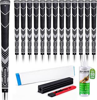 Goashpeaot High-Performance All-Weather Rubber Golf Grip with Golf Grip Kit, Outstanding Tackiness, Advanced Surface Texture