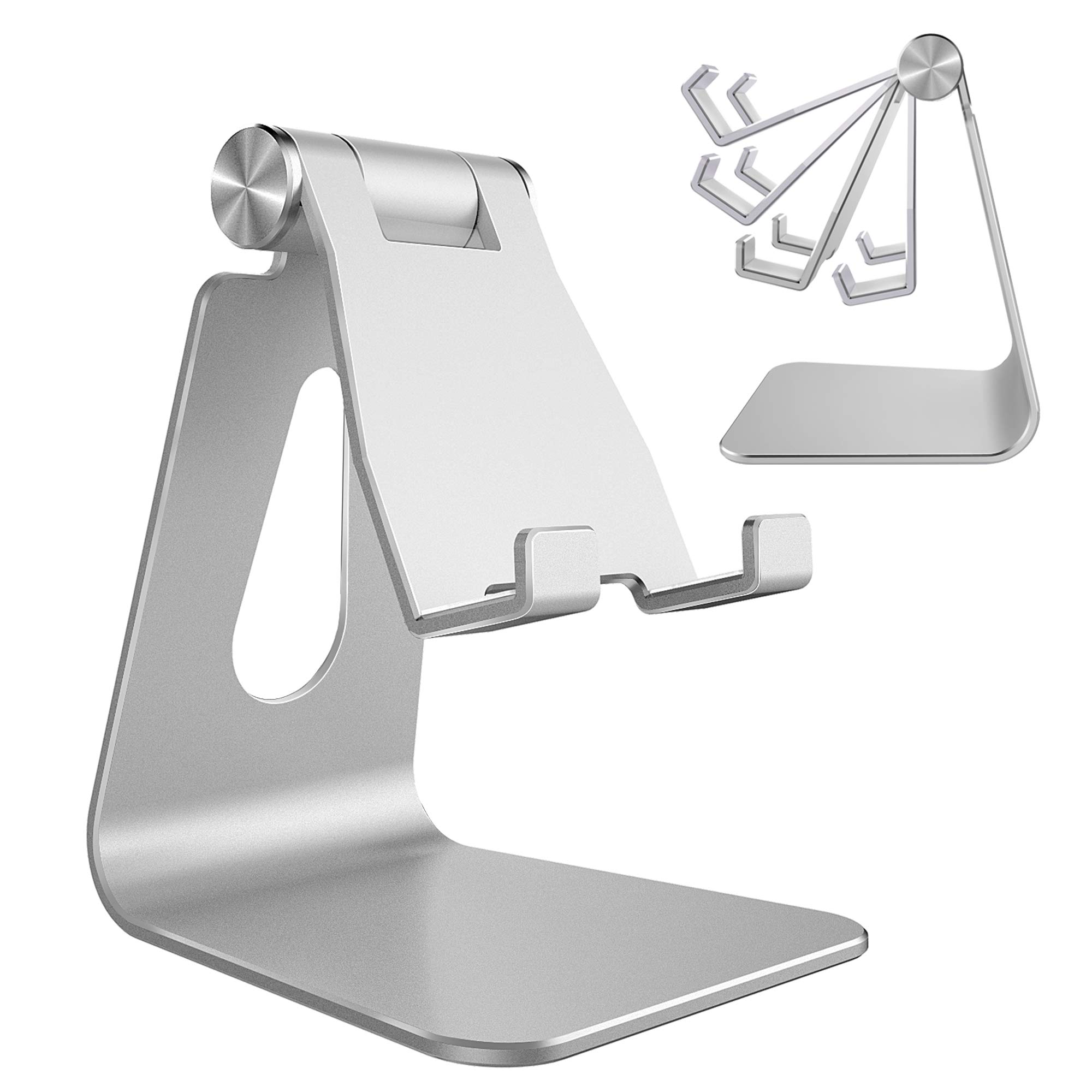 CreaDream Adjustable Aluminum Phone Stand for iPhone XS Max XR 8 7 6 6S Plus, Si
