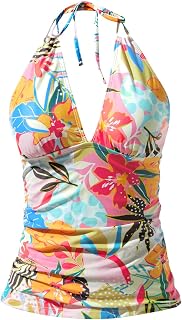 Yonique Women's Modern/Fitted Tankini Top (Pack of 1)