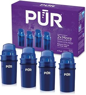 PUR Water Filters for Pitcher & Dispenser, Replacement Water Filter | Household Water Filter Replacement for Cleaner Water, Water Filtration, 2 in 1 Filtration, Replacement Filter, 8 Month Value