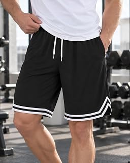 Men's Sports Shorts with Pockets Lightweight Training Running Shorts