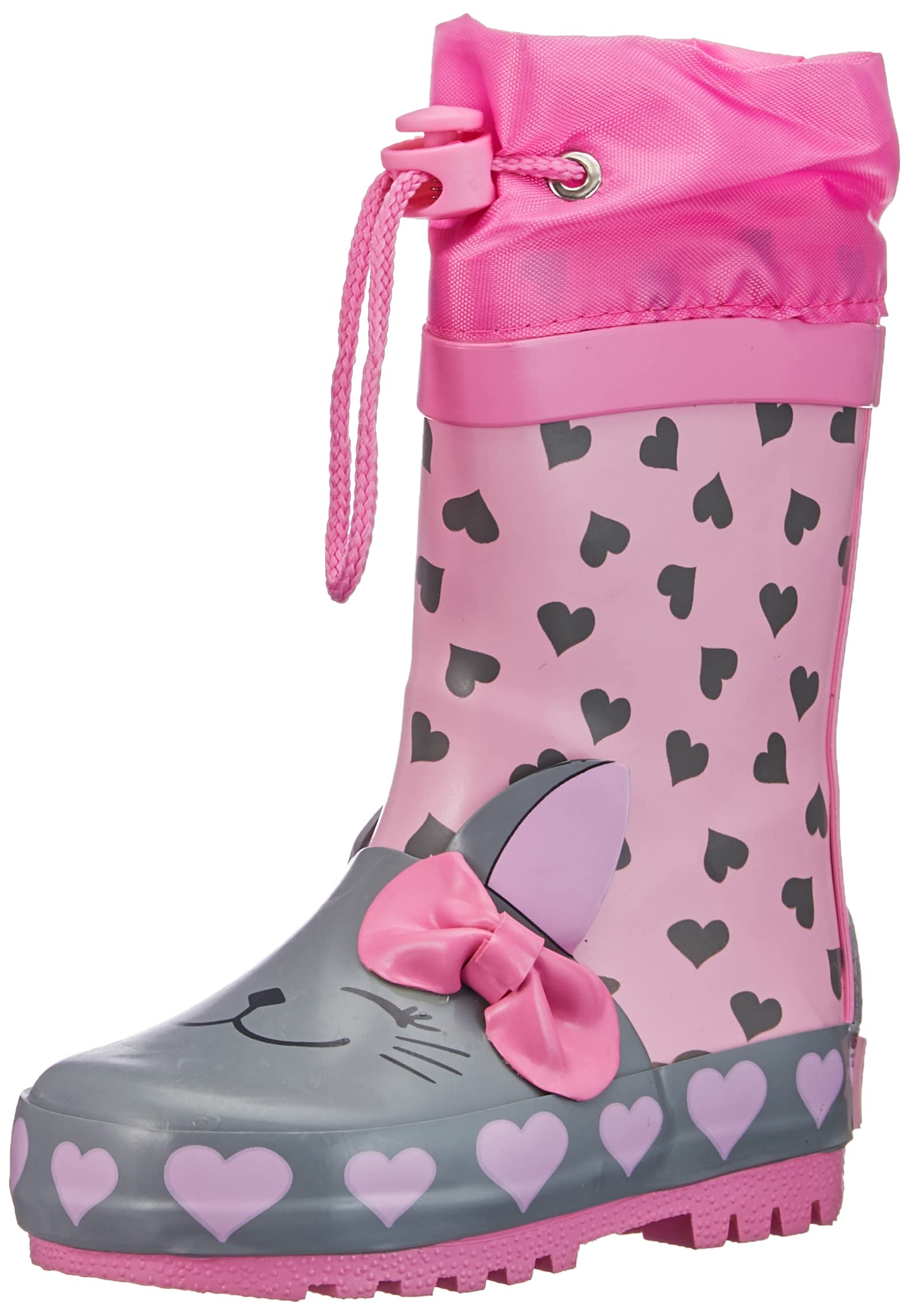Playshoes Wellies with Drawstring Rubber Boots with DrawstringGirls and Girls