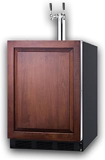 Summit 24" Dual Tap Kegerator*, Panel Ready - SBC58BLBIADAIF | Commercial, Built-in, ADA Compliant, Complete Tap Kit Included, *Panels not included