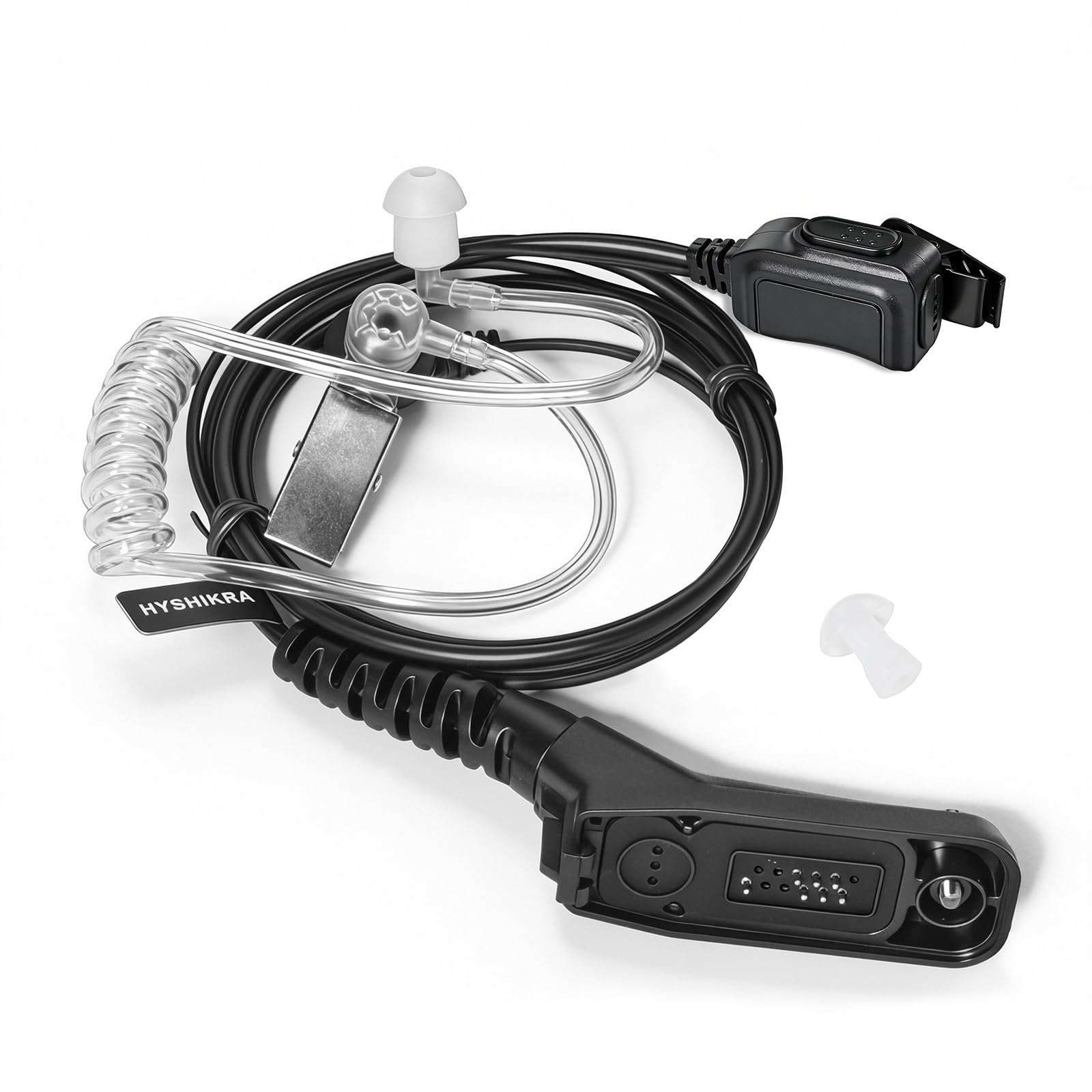 HYSHIKRA Security Bodyguard Earpiece with Mic PTT Multi Pin Headset | Compatible