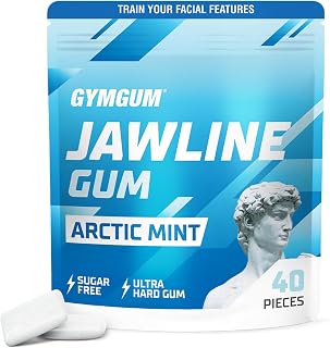 GYMGUM Jawline Gum | Ultra Hard Chewing Gum for Jawline Training & Facial Fitness | Sugar-Free, Keto-Friendly Mewing Gum