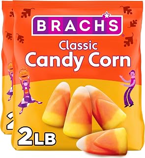 Brach's Classic Candy Corn, Halloween Candy, Classic Fall Treats, 34 Ounce Bag (Pack of 2)