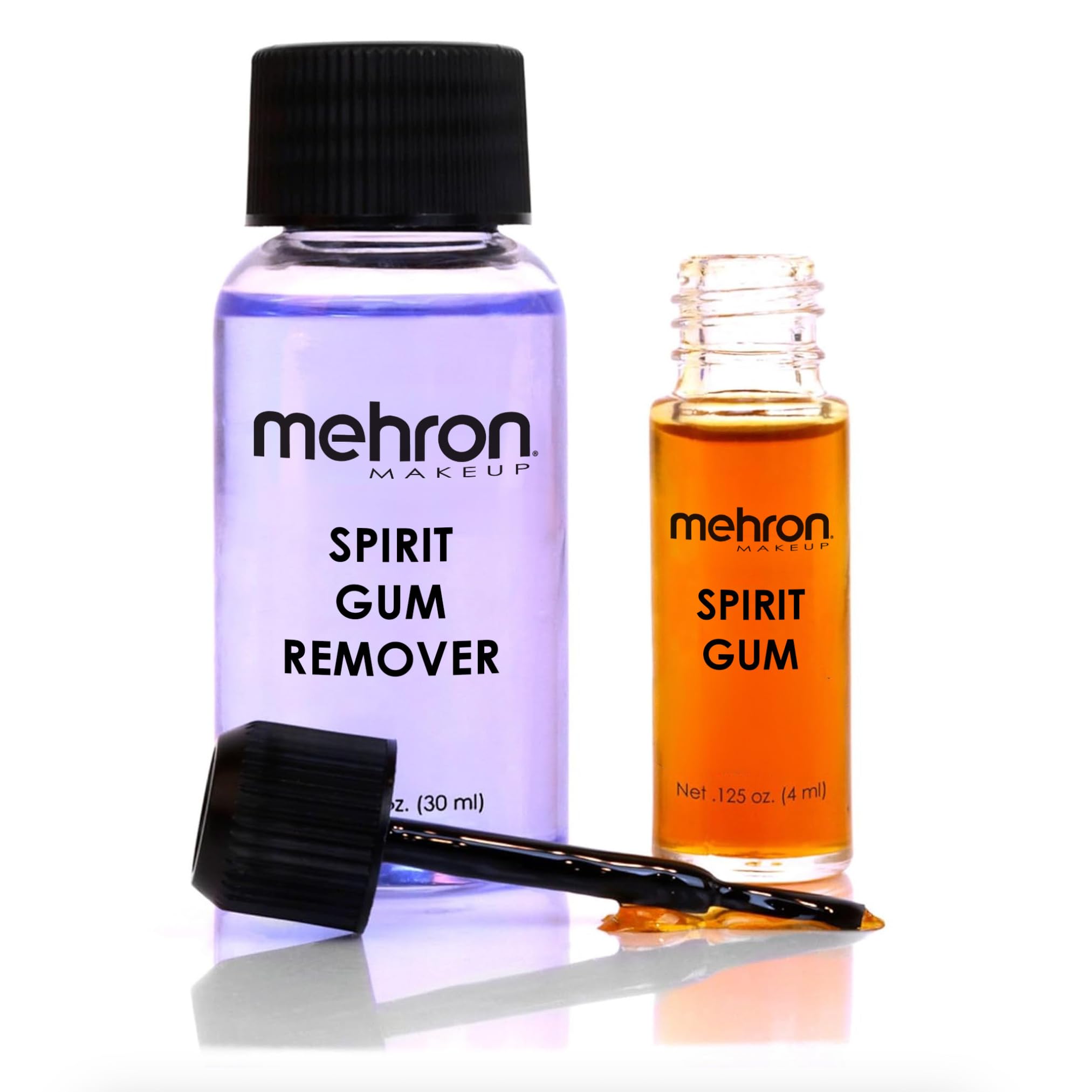 Mehron Makeup Spirit Gum & Remover Kit, Special FX Adhesive | Cosmetic Glue Adhe