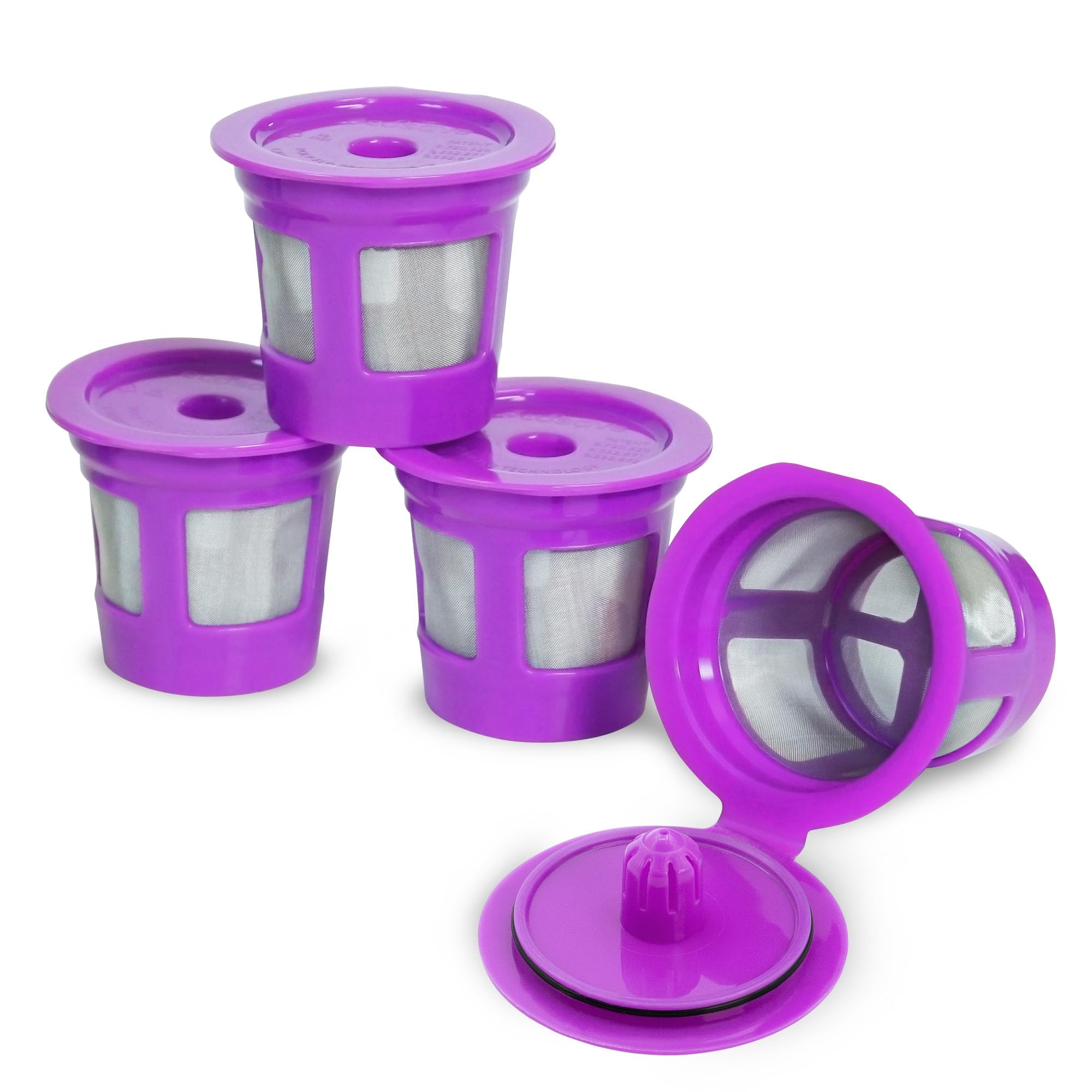 Perfect Pod Café Save Reusable Coffee Pod Filter Cups, 4 Pack | Refillable Capsu