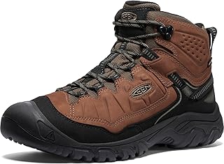 KEEN Targhee 4 Men's Hiking Boots, Mid Height, Durable, Comfortable Waterproof, Black