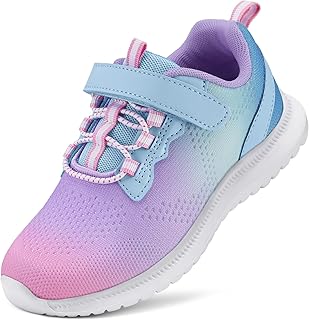 RUNSIDE キッズスニーカー 軽量テニスシューズ 男の子と女の子向け
