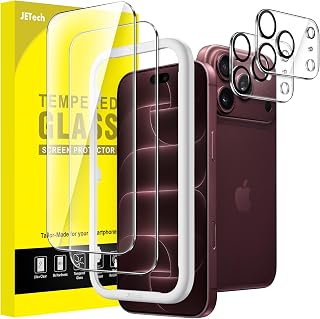 JETech Protective Film + Camera Lens for iPhone 18 Pro