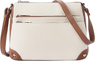 WESTBRONCO Crossbody Bags for Women, Medium Purses with Multi Zipper Pocket