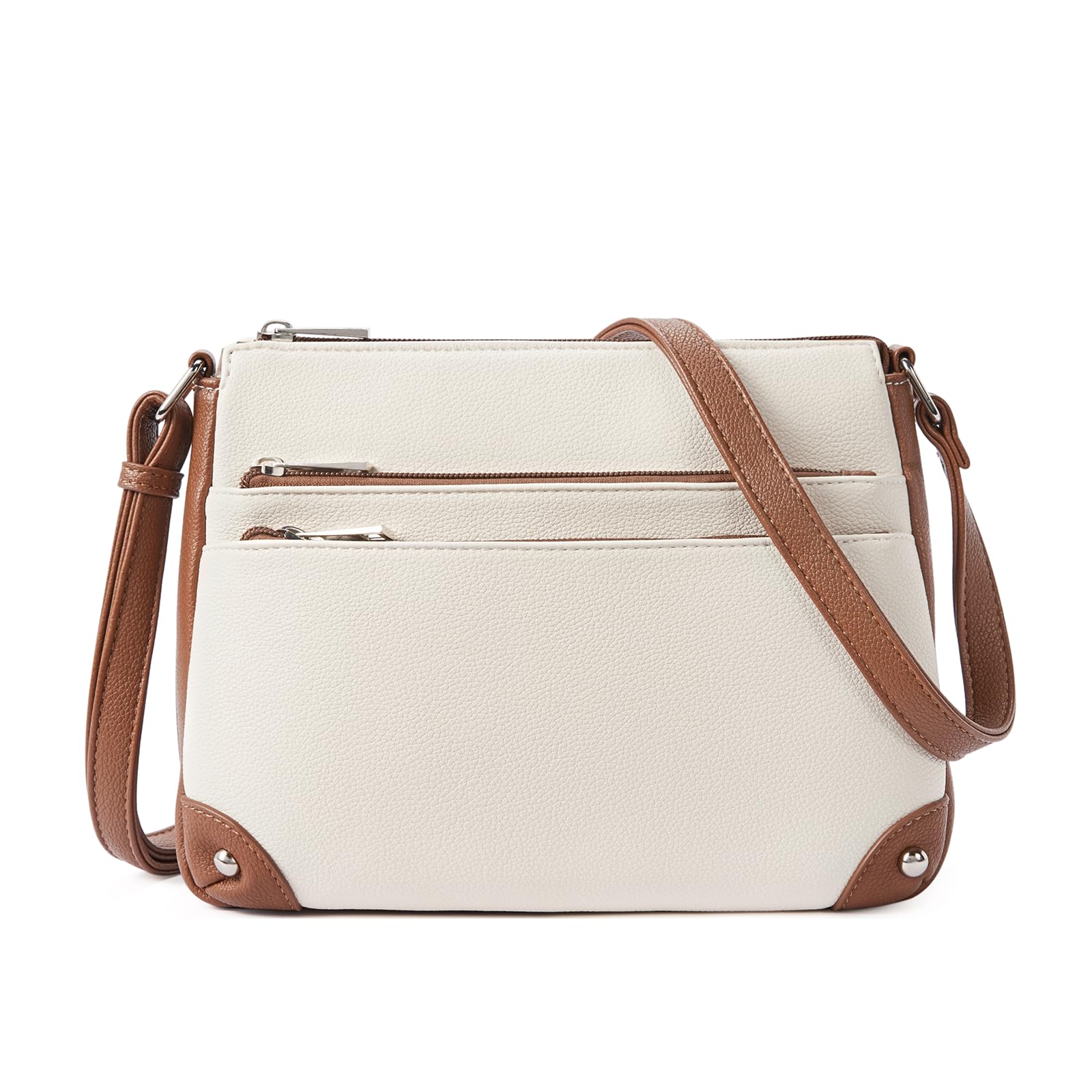 WESTBRONCO Crossbody Bags for Women, Medium Purses with Multi Zipper Pocket