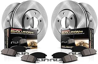 PowerStop Z17 Replacement Brake Pad &amp; Rotor Kit Front &amp; Rear KOE6560 | Chevy Silverado 1500, Chevy Tahoe, GMC Yukon Ceramic Brake Pads + Disc Rotors