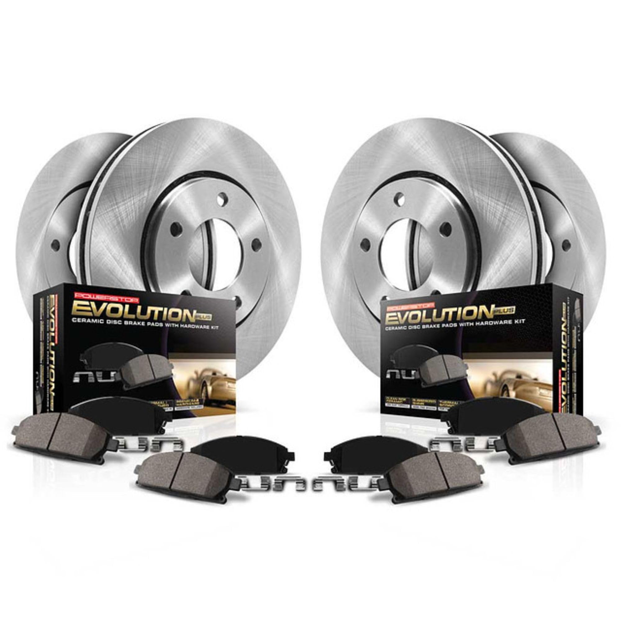 PowerStop Z17 Replacement Brake Pad &amp; Rotor Kit Front &amp; Rear KOE6560 | C