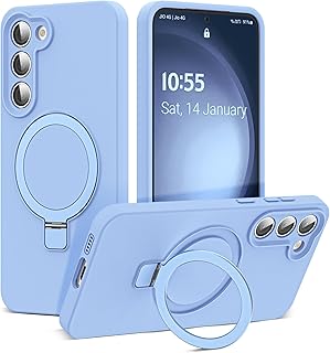 SKYLMW Case for Samsung Galaxy S23 Plus with Stand,6.6" Blue