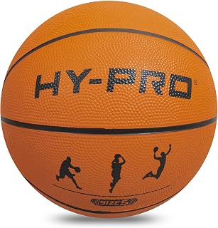 Hy-Pro Basketball Size 5 - Basketball Ball with Durable Rubber Compound | High Bounce, Pimpled Grip for Enhanced Control, Recreational Ball for Home and Court Play, Outdoor Indoor Basket, Tan