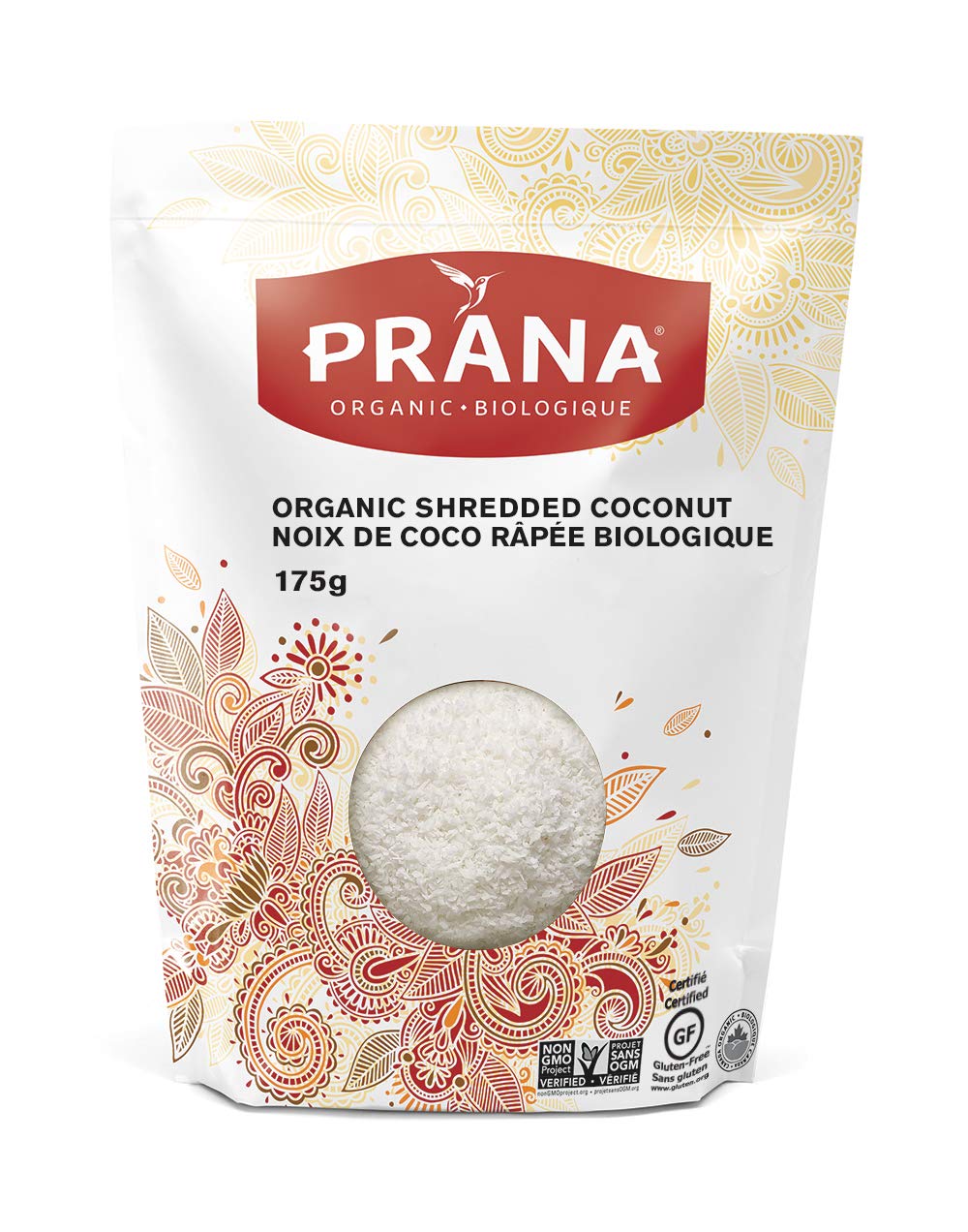Prana Organic – Fine Shredded Coconut | Source of Fibre | KETO | Non-GMO, Gluten