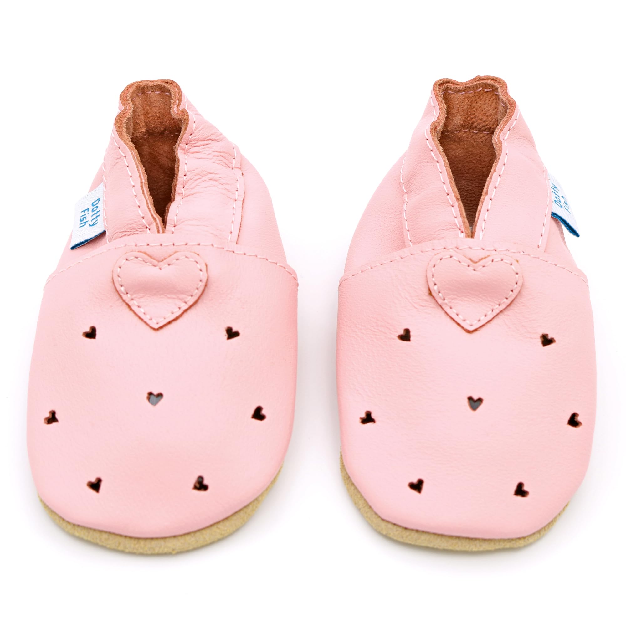 Dotty Fish Baby Shoes First Steps Soft Leather Non-Slip 0-5 Years