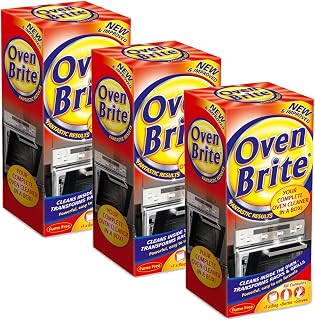 3 x Oven Racks Grill Cleaner Kit Liquid 500ml Pair of Gloves Bag Easy to Use Set