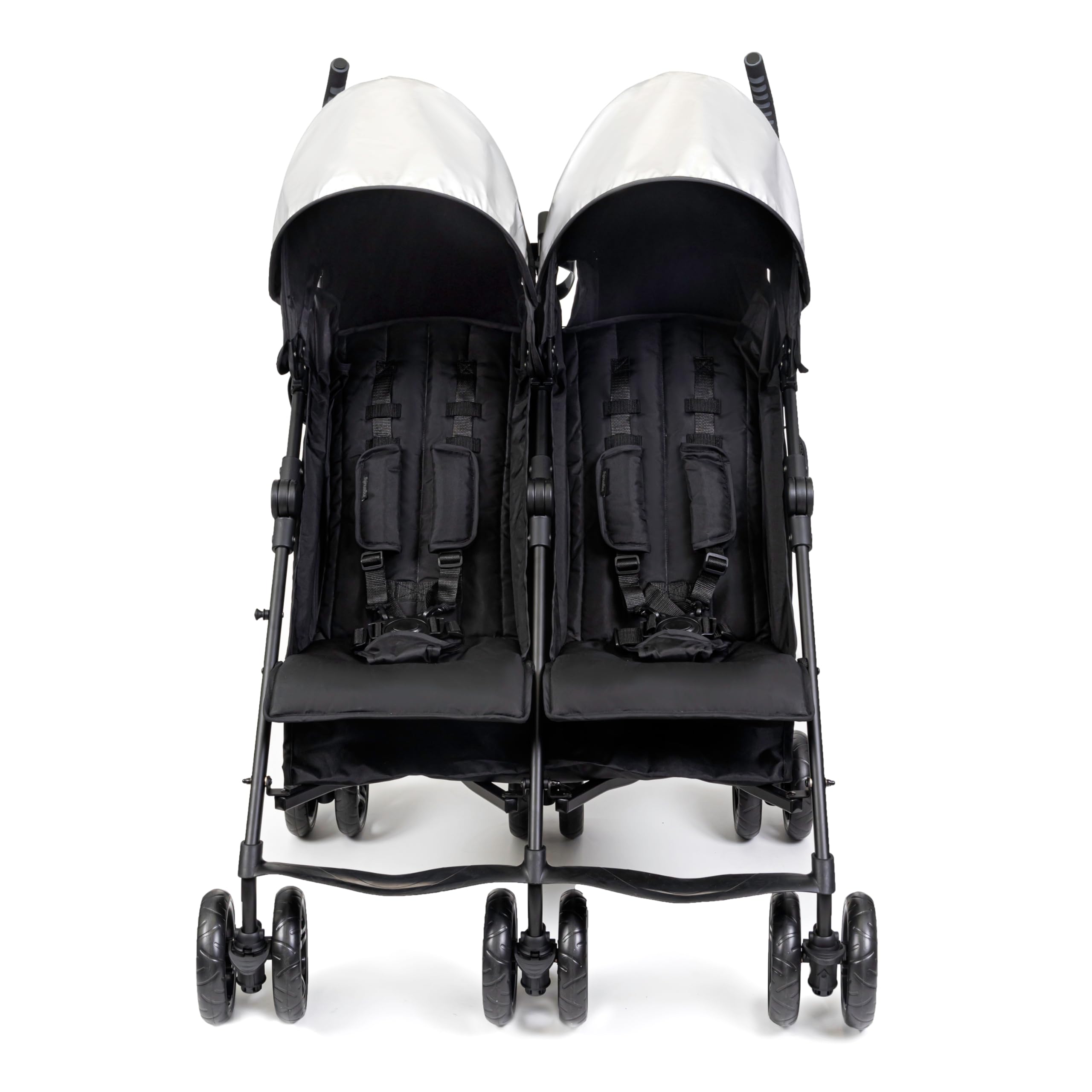 Summer Infant 3Dlite Folding Lightweight Side by Side Double Stroller with 5-Poi