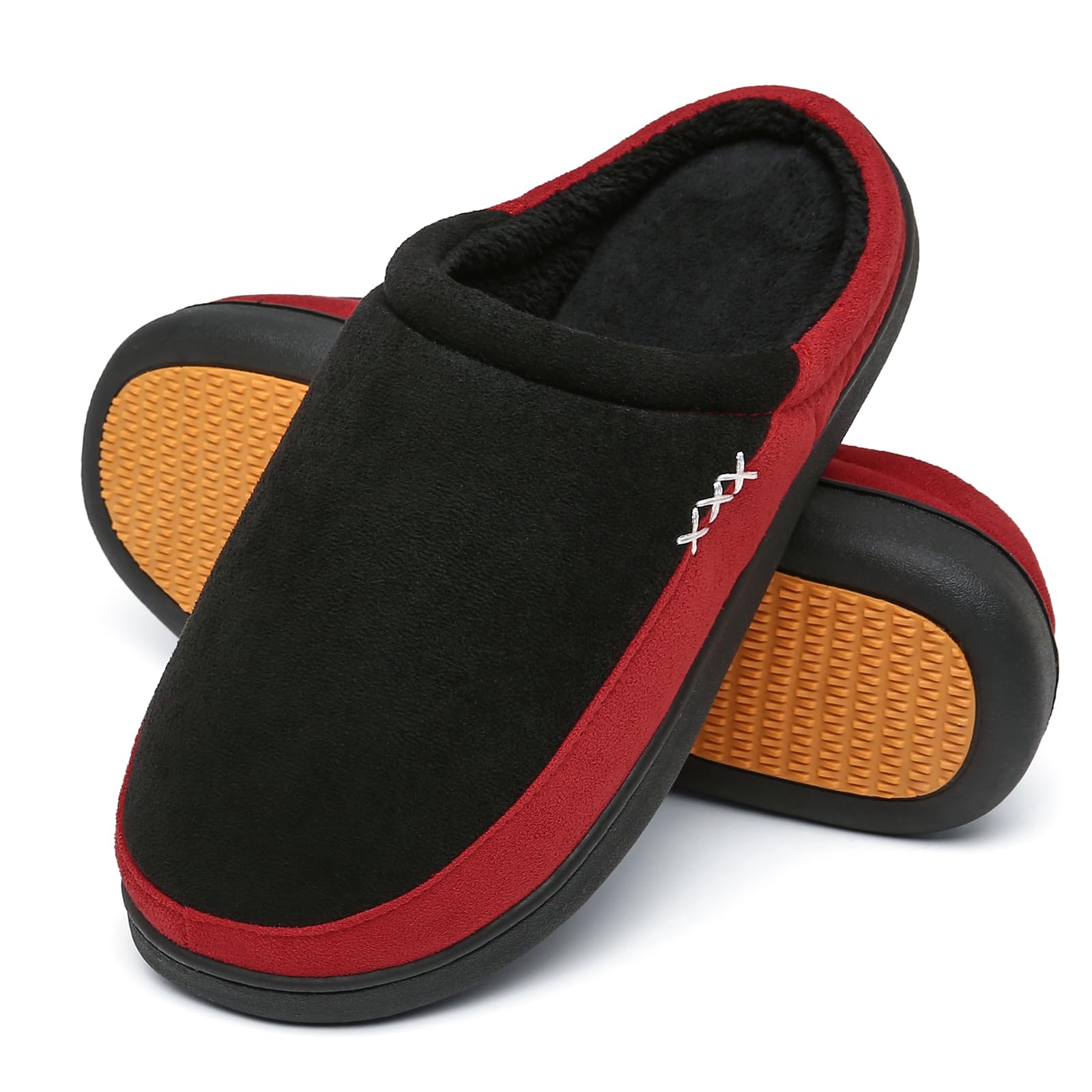 Mishansha Mens Womens Memory Foam Open Back Slippers Size 3-15