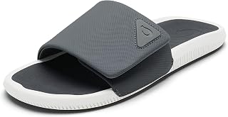 OLUKAI Men's Ulele Slide Sandals, Everyday Water-Friendly Shoes, Superior Traction on Wet Surfaces, All-Day Comfort & Arch Support