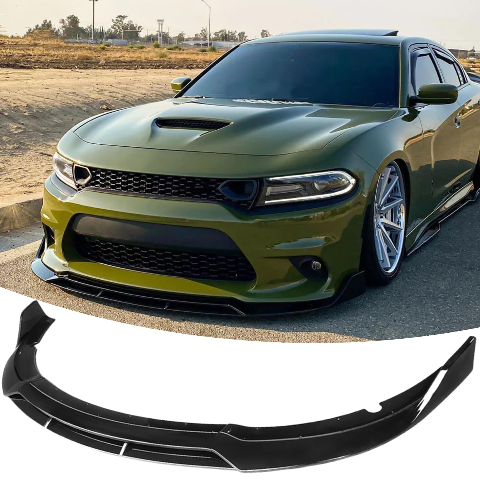 NEESPOC Front Lip Spoiler for Dodge Charger SRT 2015-2023 Accessories | (for SRT