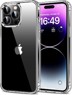 HOOMIL Case for iPhone 14 Pro, Anti-Yellowing, Crystal Clear