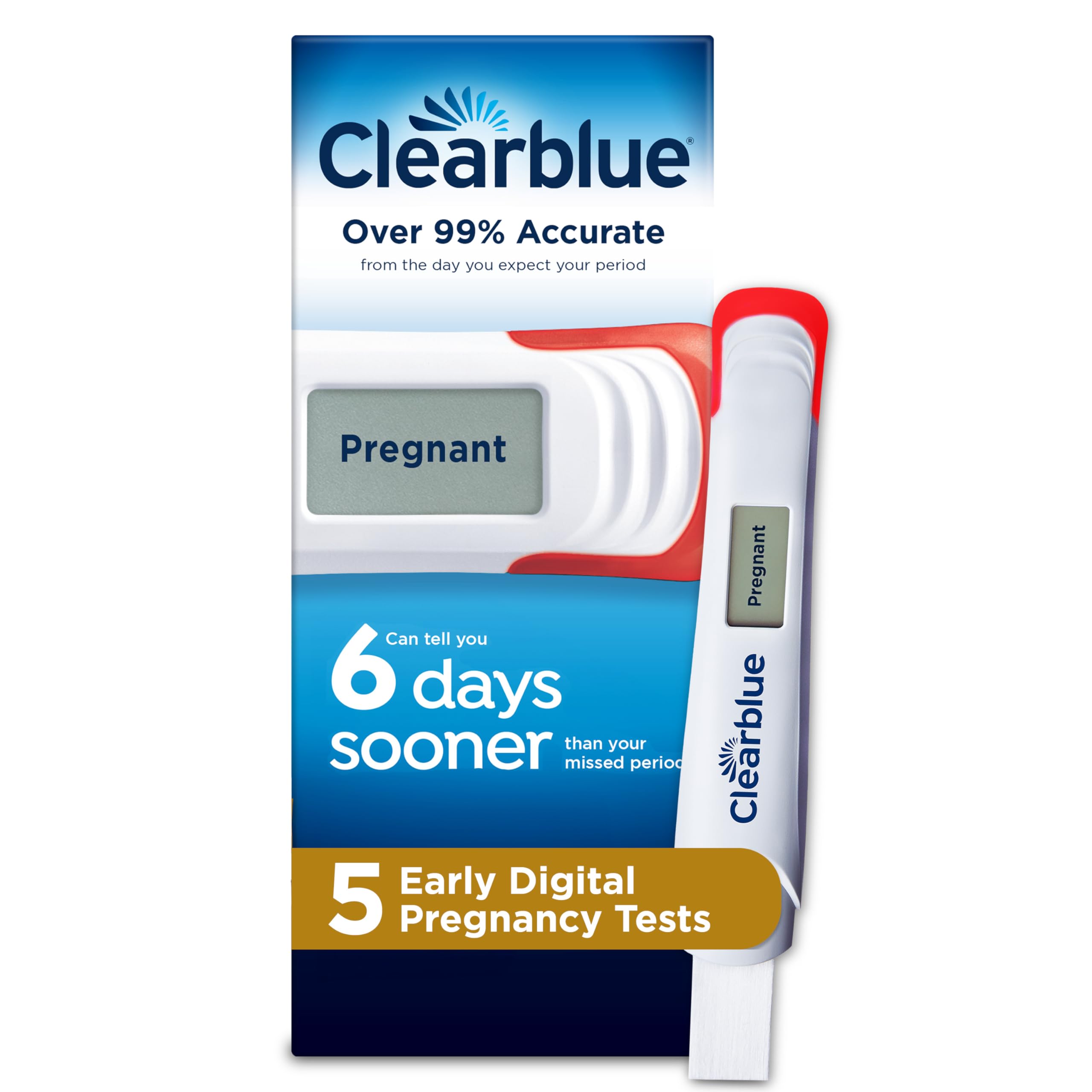 Clearblue Early Digital Pregnancy Test, Early Detection at Home Pregnancy Test, 