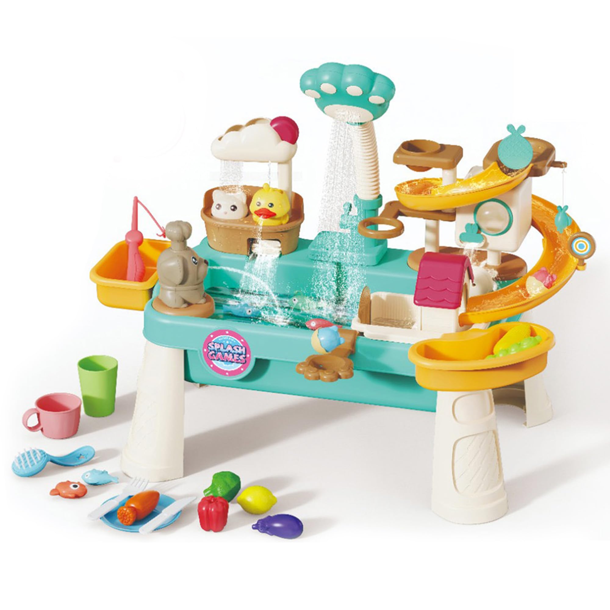 IMLoved Water Table - Toddler Sensory & Play Table (Tiger Paw Shower) | Kids Toy