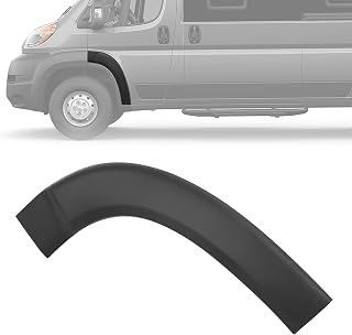 HECASA Molding Wheel Trim Fender Flare Compatible with 19-22 Ram Promaster | Front; Compatible with 2019-2022 Dodge Ram Promaster 1500 2500 3500 Door Molding Wheel Trim Left Driver Side