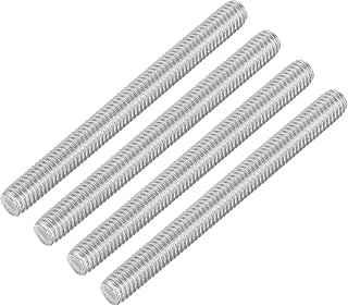 4 x M6 x 65mm Fully Threaded Threaded Rods 304 Stainless Steel Right Thread M6-1 Thread for Machinery Furniture Fitting