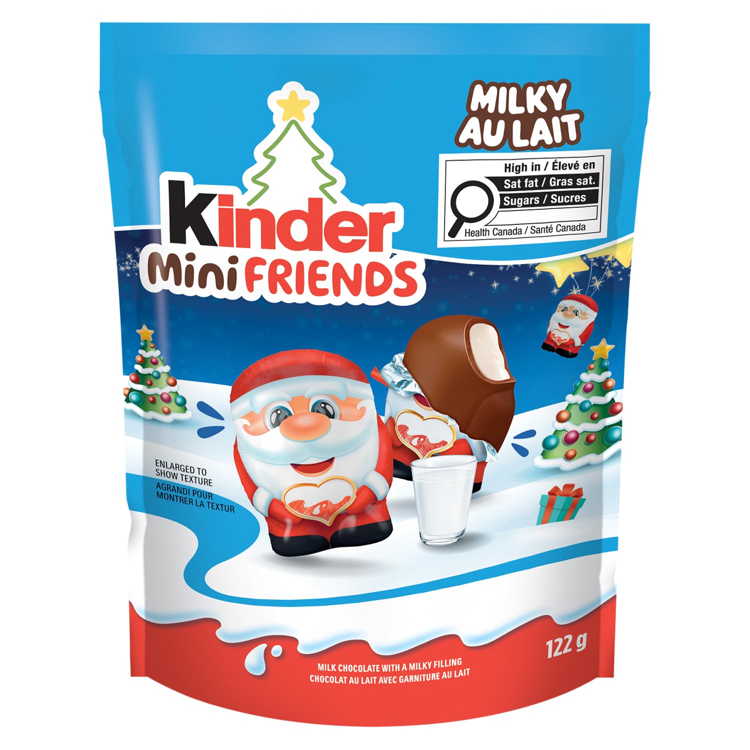 KINDER MINI FRIENDS - Milky Filling - Christmas Confections - 122 g | Milk Choco