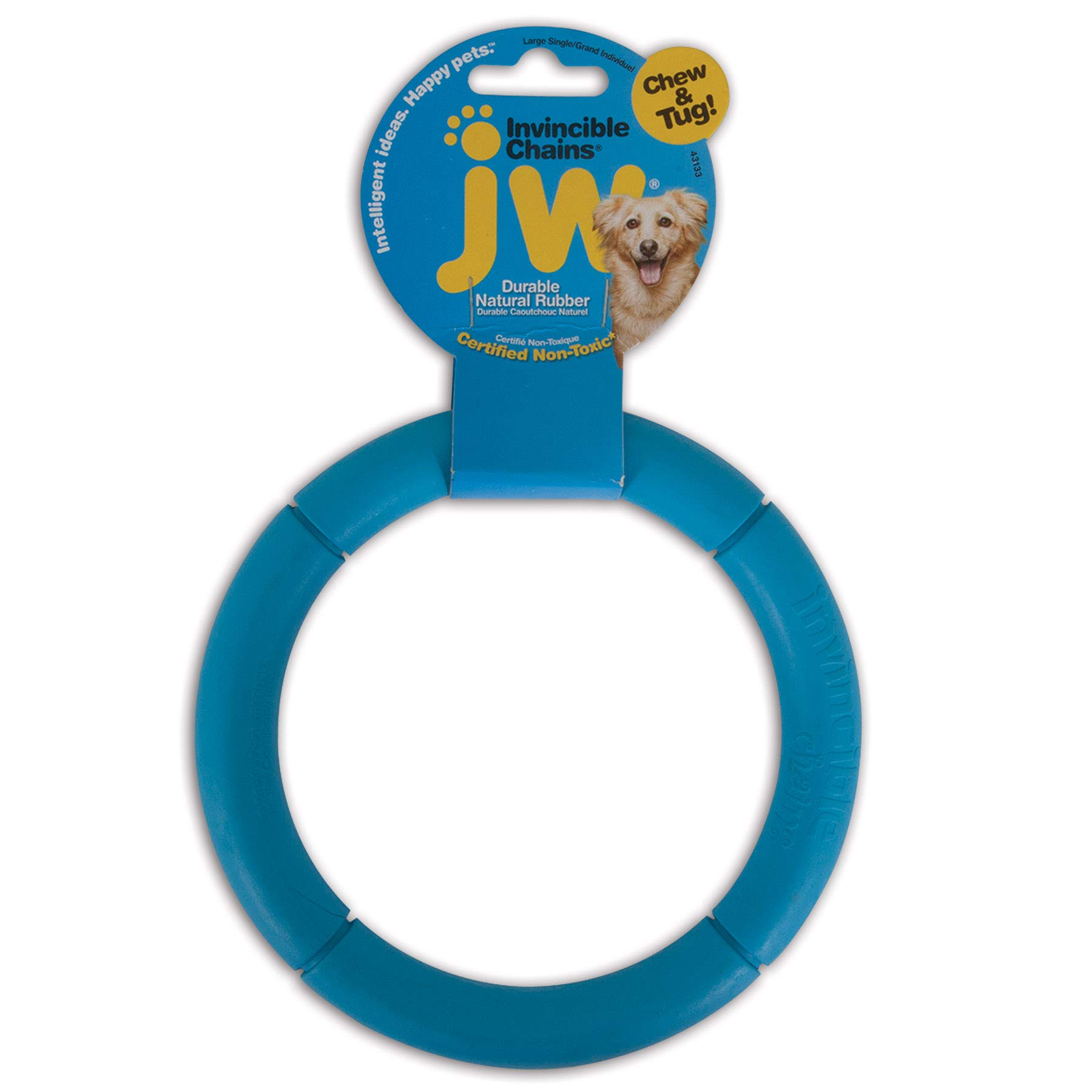 JW Pet Company Invincible Chains LS Dog Toy, Large (Colors Vary)
