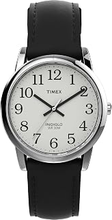 Timex Men's Easy Reader 35mm Date Window Leather Strap Watch