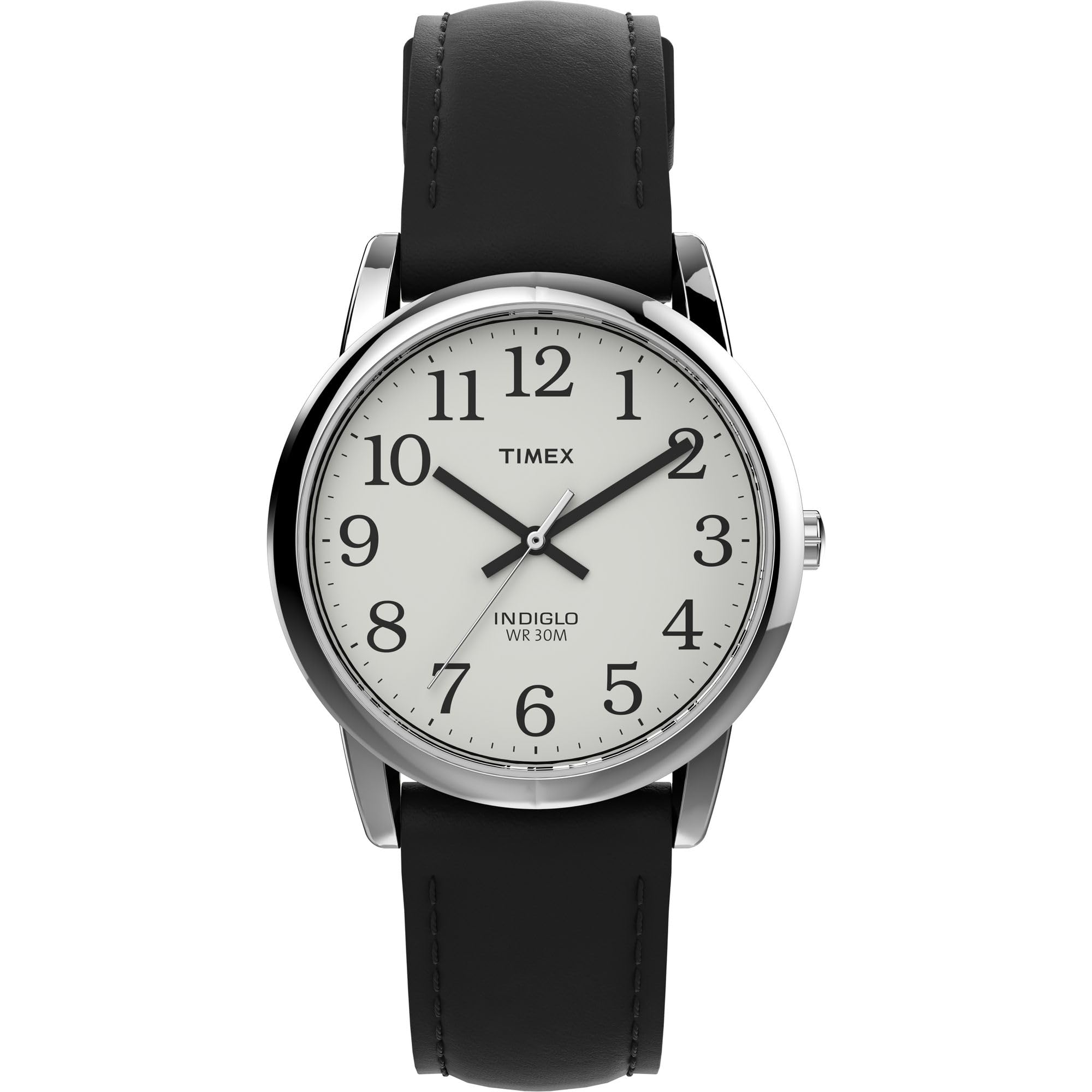 Timex Men's Easy Reader 35mm Date Window Leather Strap Watch
