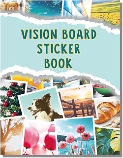 Sawnfay Vision Board Book - 2027 Vision Board Sticker Book | Motivational Images &amp; Quotes, Vision Board Kit &amp; Supplies for Women