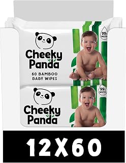 The Cheeky Panda Bamboo Biodegradable Baby Wipes Multipack | 99% Purified Water, Suitable for Sensitive Skin | Dermatologically Tested