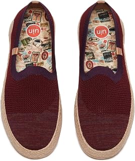 UIN Shoes for Women Slip On Sneakers Comfortable Lightweight Barefoot Travel Art Painted Casual Loafers