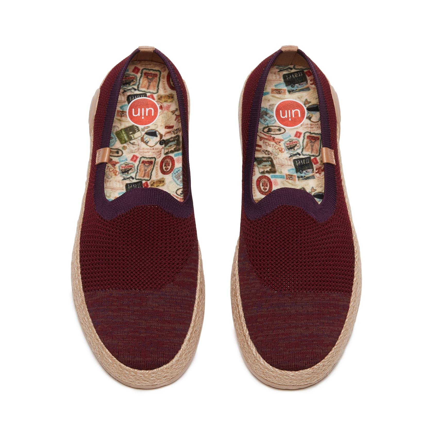UIN Shoes for Women Slip On Sneakers Comfortable Lightweight Barefoot Travel Art