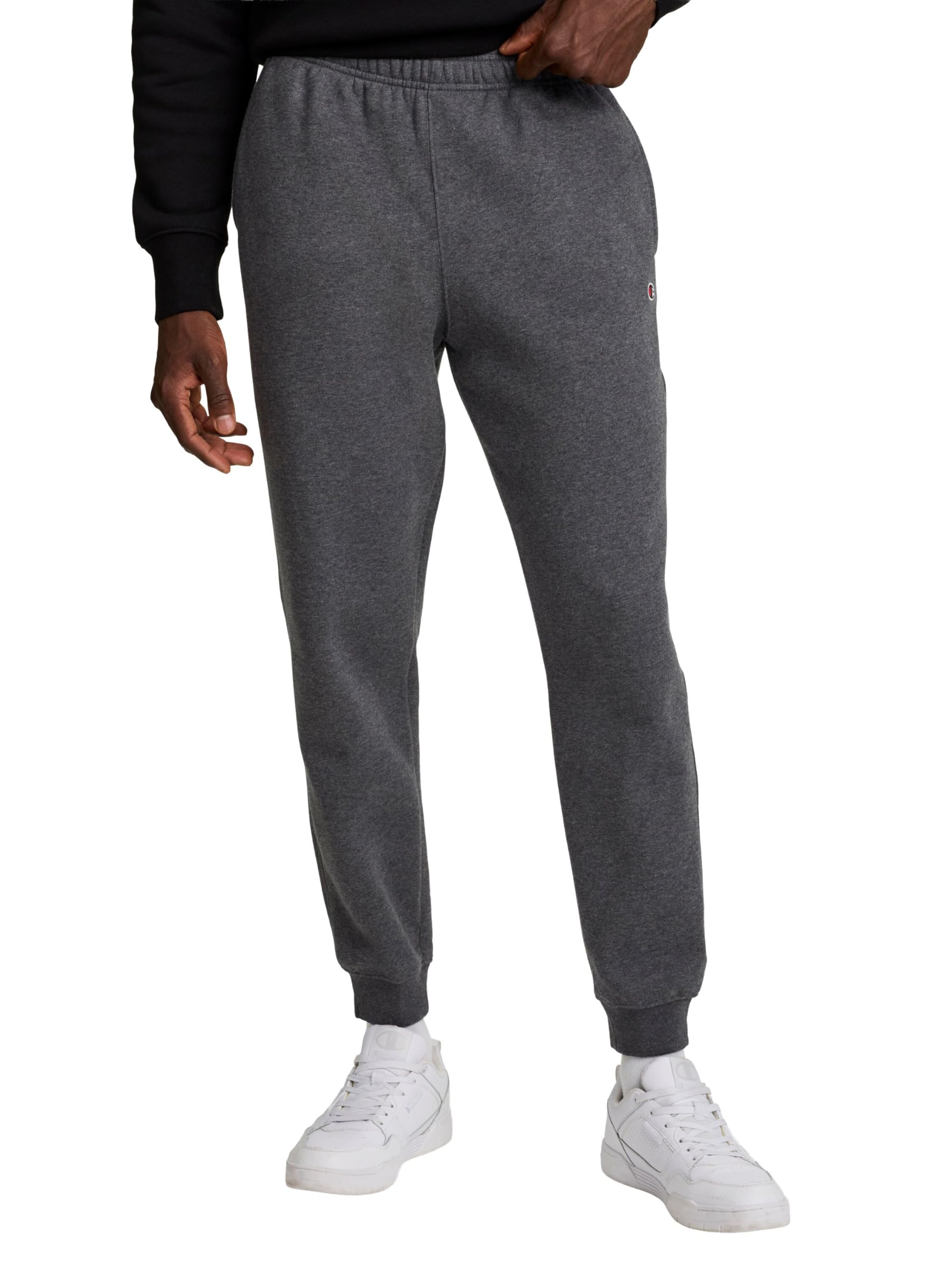Champion - Fleece Sports Trousers, Cotton Sports Trousers for Men, Patch C, 31-3
