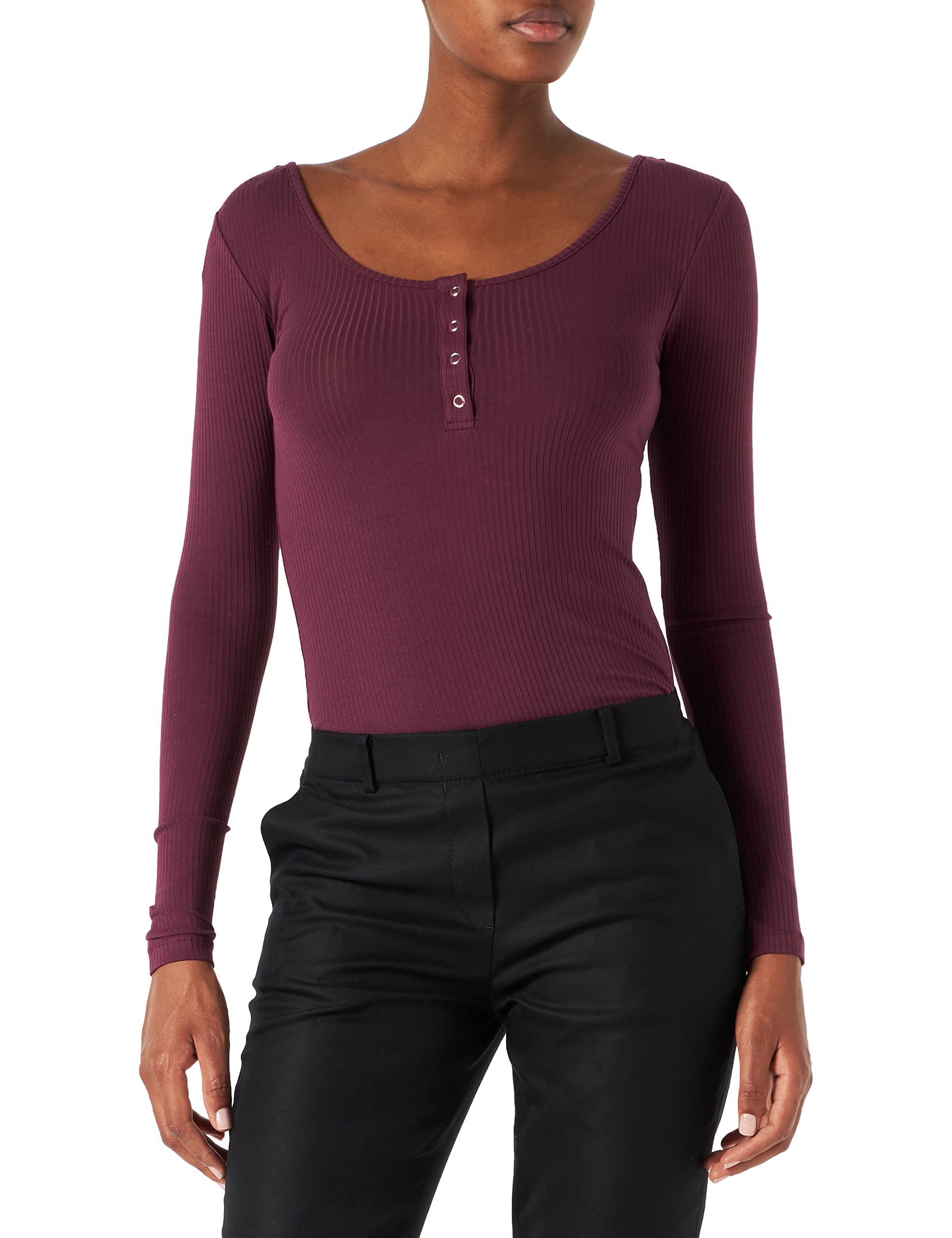 Pieces Pckitte LS Top Noos BC Women's Long Sleeve Shirt (Pack of 1)