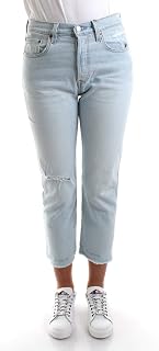Levi's Damen Jeanshose 501 Crop High Rise, Straight Fit