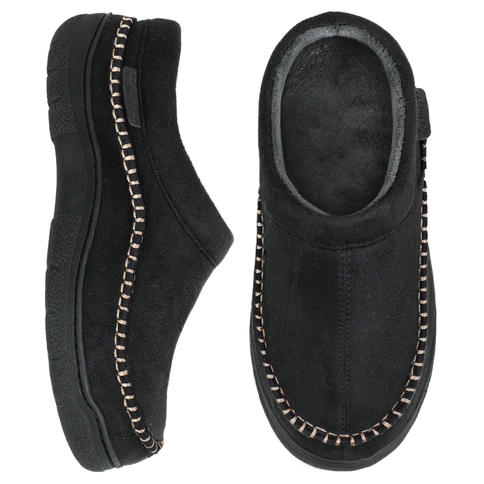 Zigzagger Men's Slip On Moccasin Slippers House Shoes