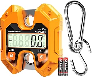 GRAM PRES Digital Hanging Scale - 660LB/300KG, Mini Crane Scale for Deer Hunting, Farm, Fishing, Meat, Game, Luggage, Outdoor