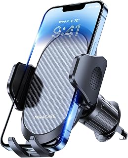 Miracase Car Phone Holder with New Metal Clip Clip Car Phone Holder for Air Vents, Universal Car Phone Holder for iPhone Android and All Smartphones