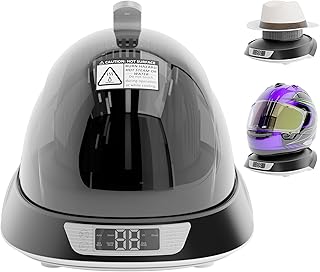 Hat Washer Cage, Hat Heat Press & Hat Shaper – All-in-1 Cap Care Machine with Steam Iron, Ozone, 3-Color Lighting – Hat Cleaner for Baseball Caps, Helmets – Keep Caps Clean & Dry