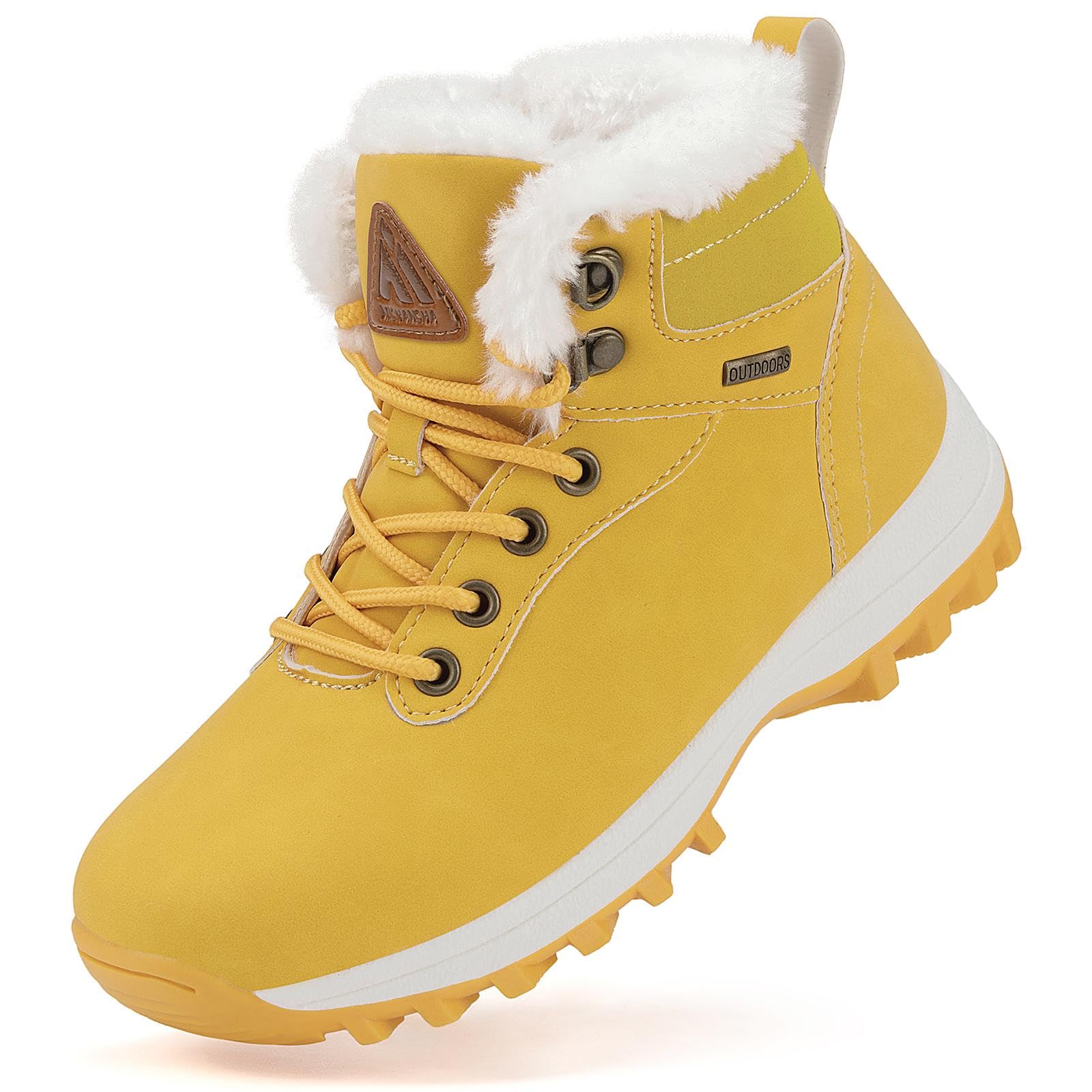 Mishansha Ankle Boots Winter Children Shoes Winter Warm Non-Slip for Boy Girl, G